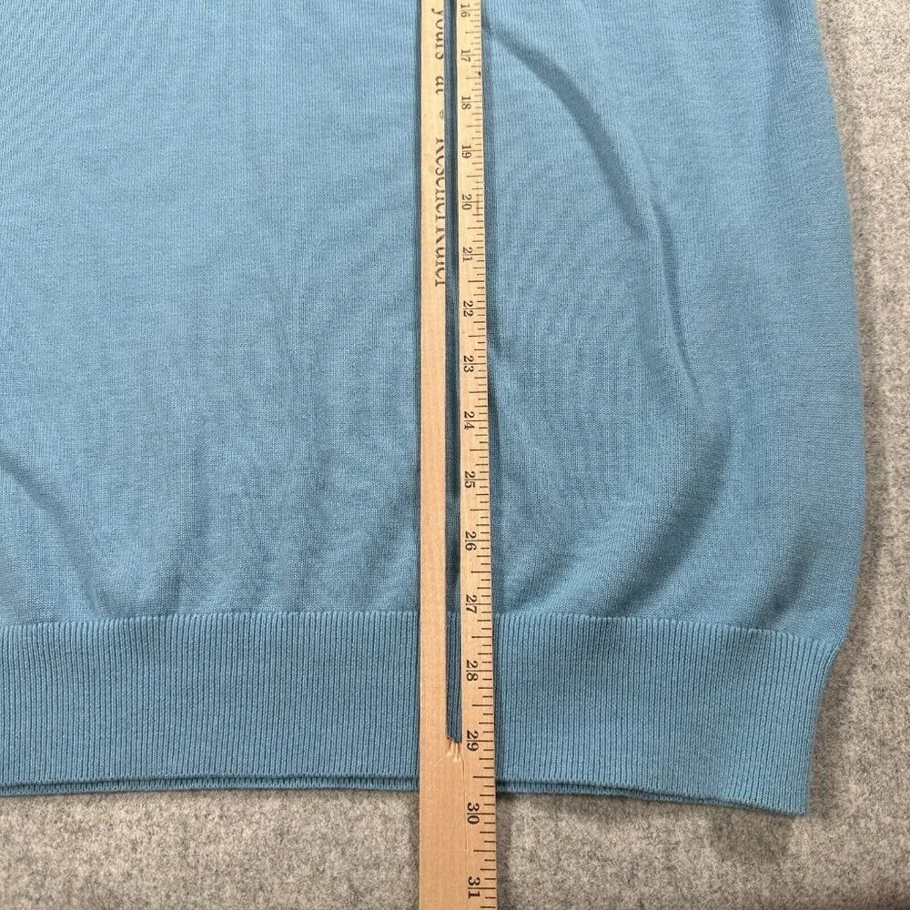 Greg Norman XXL Men's Sweater Vest Golf Blue Sleeveless Logo V-Neck‎ Cotton
